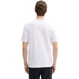 Tom Tailor - T-shirt - Mêlee - Puur Katoen - Regular Fit - Ronde Hals