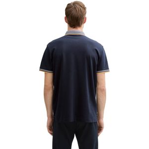 Tom Tailor - Casual Polo - Blauw - Katoen/Elasthan