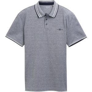 Tom Tailor - Poloshirt - Pique - Blauw - Katoen