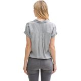 Tom Tailor - Blouse Striped Short Sleeve - Multicolor - 100% Viscose