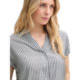 Tom Tailor - Blouse Striped Short Sleeve - Multicolor - 100% Viscose