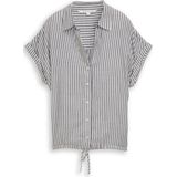 Tom Tailor - Blouse Striped Short Sleeve - Multicolor - 100% Viscose