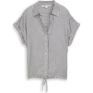 Tom Tailor - Blouse Striped Short Sleeve - Multicolor - 100% Viscose