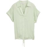 Tom Tailor - BLOUSE STRIPED SHORTSLEEVE - Blouse - Multicolor - 100% Viscose