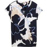 Blouse - Bloemenprint - Viscose - Tuniek Kraag - Normale Pasvorm