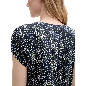 Tom Tailor - Blouse - Wit - Katoen - Korte Mouwen