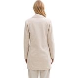 Klassieke Mantel - Mélange - Recht Model - Revers Kraag - Knoopsluiting