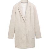 Klassieke Mantel - Mélange - Recht Model - Revers Kraag - Knoopsluiting