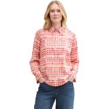 TOM TAILOR - Damesblouse - Berry Red Check Design