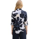 Tom Tailor - Overhemdblouse - All-over Motief - Regular Fit - Jersey - Dames