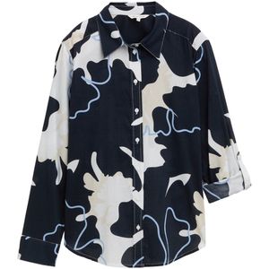 Tom Tailor - Overhemdblouse - All-over Motief - Regular Fit - Jersey - Dames