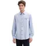 Tom Tailor - Structured Slubyarn - Heren Overhemd - Veelkleurig - 100% Katoen