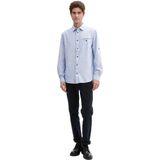 Tom Tailor - Structured Slubyarn - Heren Overhemd - Veelkleurig - 100% Katoen