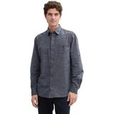 Tom Tailor - STRUCTURED SLUBYARN Overhemd - Veelkleurig - 100% Katoen