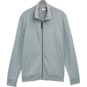 Regular Fit Sweatjacke mit Stehkragen und gummiertem Logo-Print