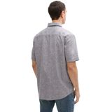 Tom Tailor - 1045098 Overhemd - Lichtblauw - Linnen - Korte Mouwen