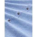 Tom Tailor - Herenhemd - Korte Mouwen - Wit - Katoen