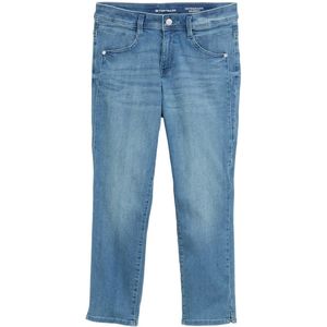 Jeans - Effen - Denim - Light Washed - Slimfit - Mid Waist - 7/8 Lengte