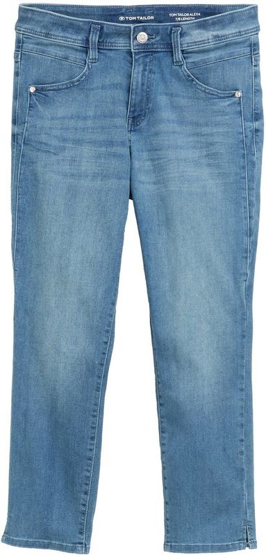 Jeans - Effen - Denim - Light Washed - Slimfit - Mid Waist - 7/8 Lengte