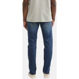 TOM TAILOR - Aedan Straight - Jeans - Used Dark Stone Blue - 5-pocket-stijl