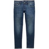 TOM TAILOR - Aedan Straight - Jeans - Used Dark Stone Blue - 5-pocket-stijl