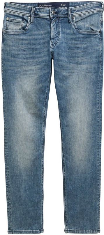 TOM TAILOR Denim Heren Jeans Aedan Straight, 10160 - Blauw Grijs Denim, 30W / 36L