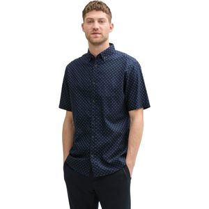 TOM TAILOR heren overhemd, 37329 - Navy Dot Design, XXL