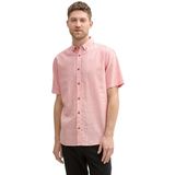 Tom Tailor - Herneoverhemd - Groen - Katoen/Linnen