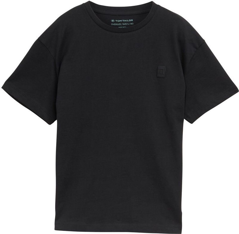 TOM TAILOR - 36423 - Oversize T-shirt - Heavy Black - Voor Jongens en Kinderen
