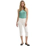 TOM TAILOR - Kate - Jeans - Wit - Slimfit, High Waist, 3/4 Lengte, Denim