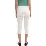 TOM TAILOR - Kate - Jeans - Wit - Slimfit, High Waist, 3/4 Lengte, Denim
