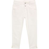 TOM TAILOR - Kate - Jeans - Wit - Slimfit, High Waist, 3/4 Lengte, Denim