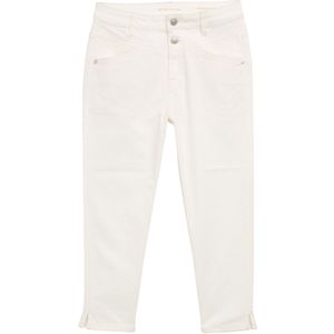 TOM TAILOR - Kate - Jeans - Wit - Slimfit, High Waist, 3/4 Lengte, Denim