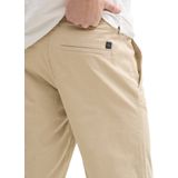 Tom Tailor - SLIM PRINTED CHINO - Bermuda - Beige - Katoen
