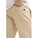 Tom Tailor - SLIM PRINTED CHINO - Bermuda - Beige - Katoen