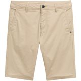 Tom Tailor - SLIM PRINTED CHINO - Bermuda - Beige - Katoen