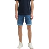 Tom Tailor - Casual Denim Short - Blauw - Stretch Denim - Regular Fit