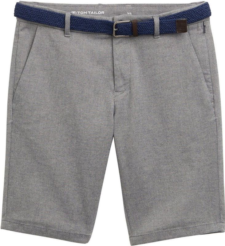 Tom Tailor - Stretch Chino - Grijs - Katoenmix - Regular Fit