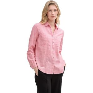 Tom Tailor - SLUB STRUCTURE - Dames Blouse - Roze - Regular Fit