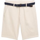 TOM TAILOR Bermuda shorts voor heren, 37142 - Wit Beige zigzag Structuur, 33