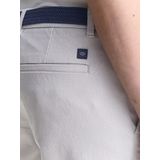 TOM TAILOR - Broek - Wit - Katoen - Gevoerde Zoom, Ritssluiting, Riemlussen