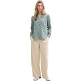 Tom Tailor - SLUB STRUCTURE - Dames Blouse - Groen - Regular Fit