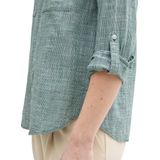 Tom Tailor - SLUB STRUCTURE - Dames Blouse - Groen - Regular Fit