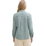 Tom Tailor - SLUB STRUCTURE - Dames Blouse - Groen - Regular Fit