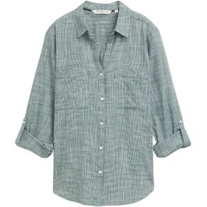 Blouse - Geruit - Katoen - Lange Mouw - Losse Pasvorm