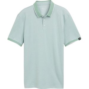 Tom Tailor - Poloshirt - Mintgroen - Katoenen Pique - Mannen