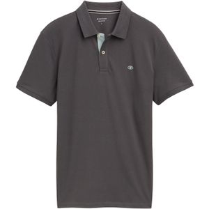 Katoen Poloshirt - Korte Mouwen - Contrast Bies - Klein Logo Borduursel