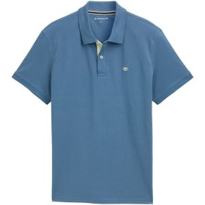 TOM TAILOR 1031006 Basic Piqué poloshirt voor heren, 36985 - Mystical Blue, L