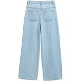 Klassieke Jeans - Blauw - Katoen/Elastaan - Hoge Taille, Brede Pijpen