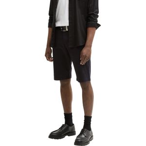 Tom Tailor Denim - Herenbermuda - Effen - Katoenmix - Regular Fit